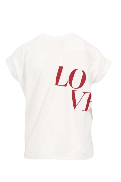Zusss t-shirt opgerolde mouw met love